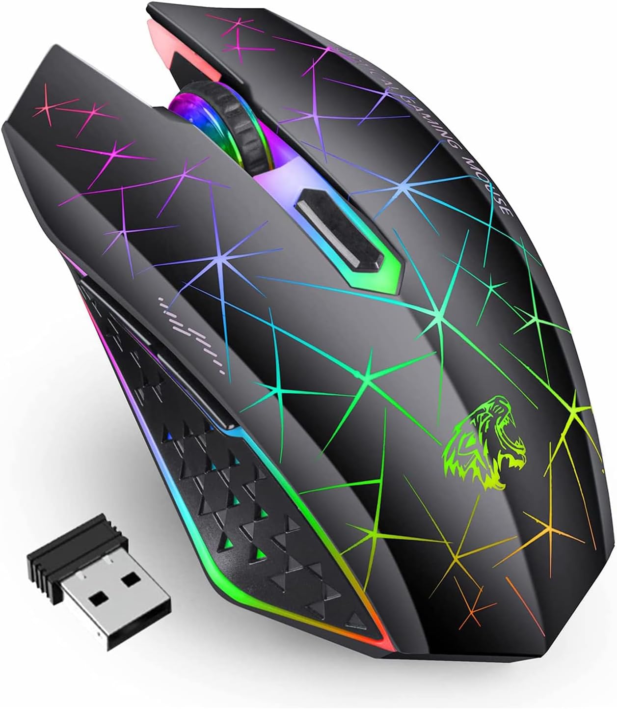 TENMOS V7 Wireless Gaming Mouse: Silent Optics