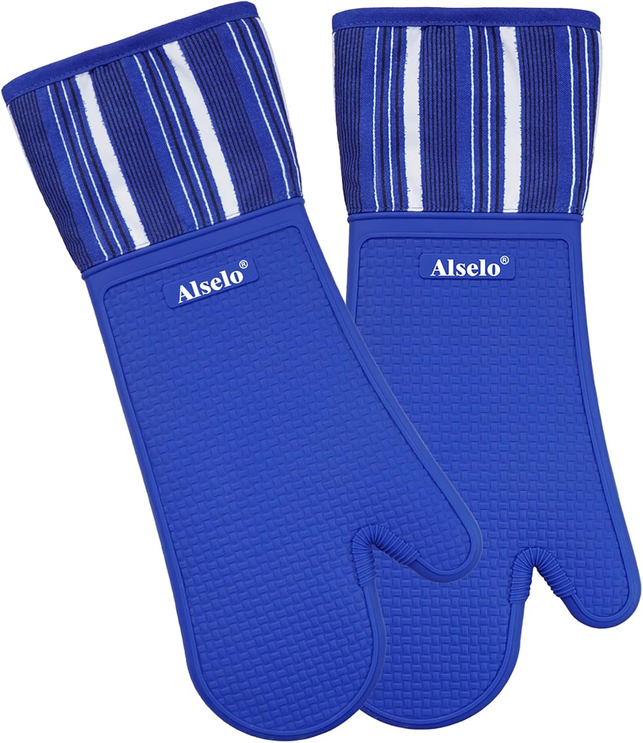 550 Heat Resistant Silicone Oven Mitts for Baking - Alselo