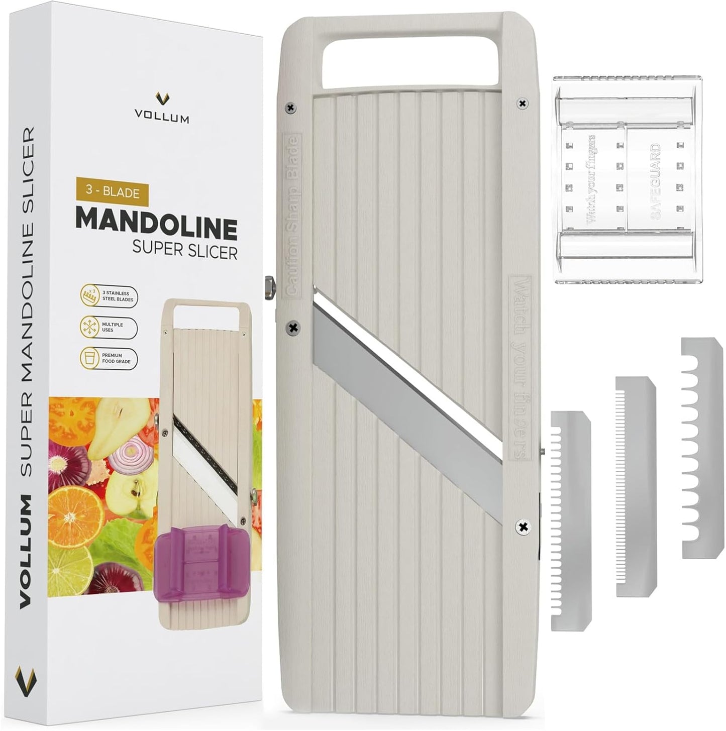 Wide Japanese Mandoline Slicer for Effortless Vegetable Cutting