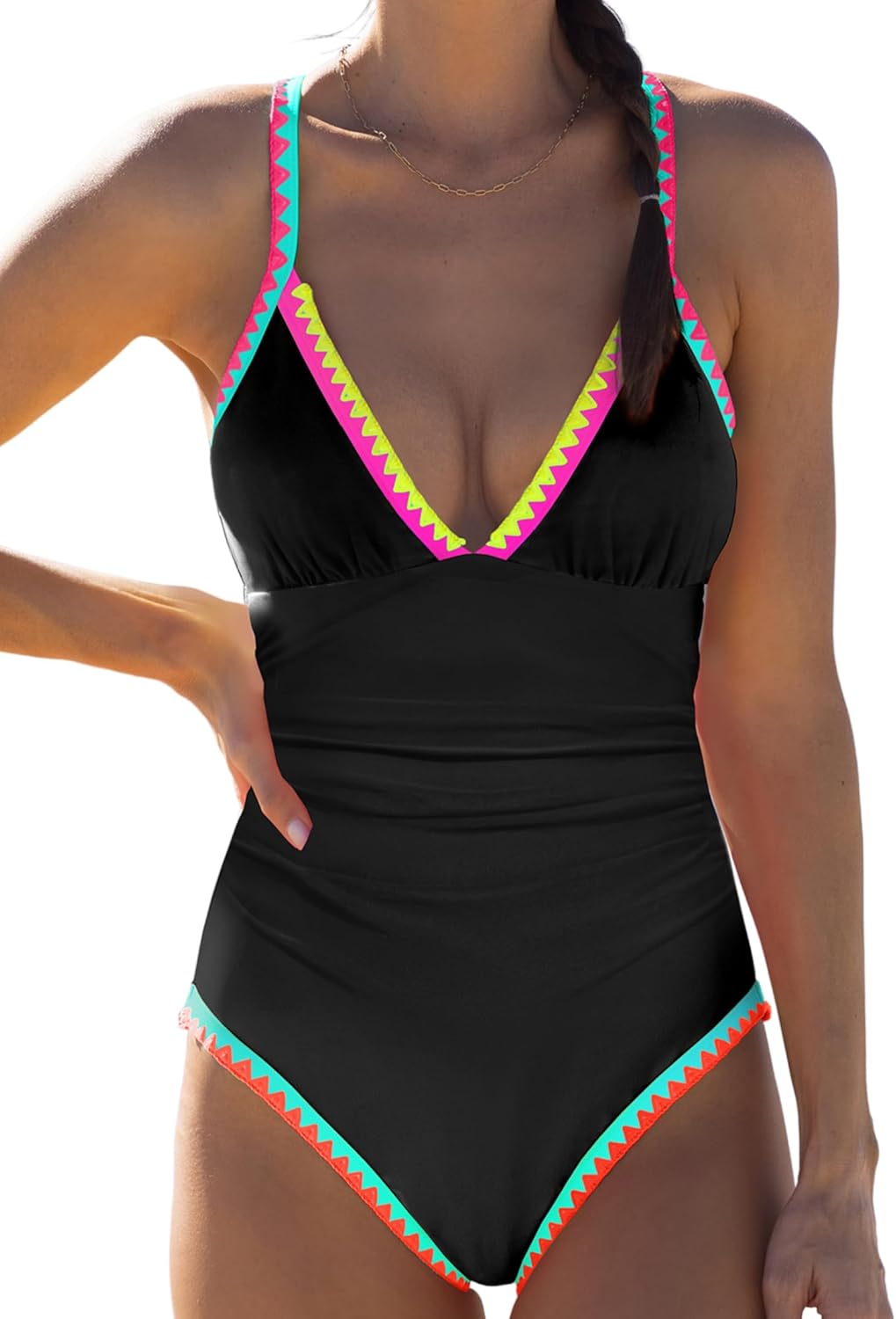 Popvil One Piece Swimsuit 2025 Tummy Control for Women
