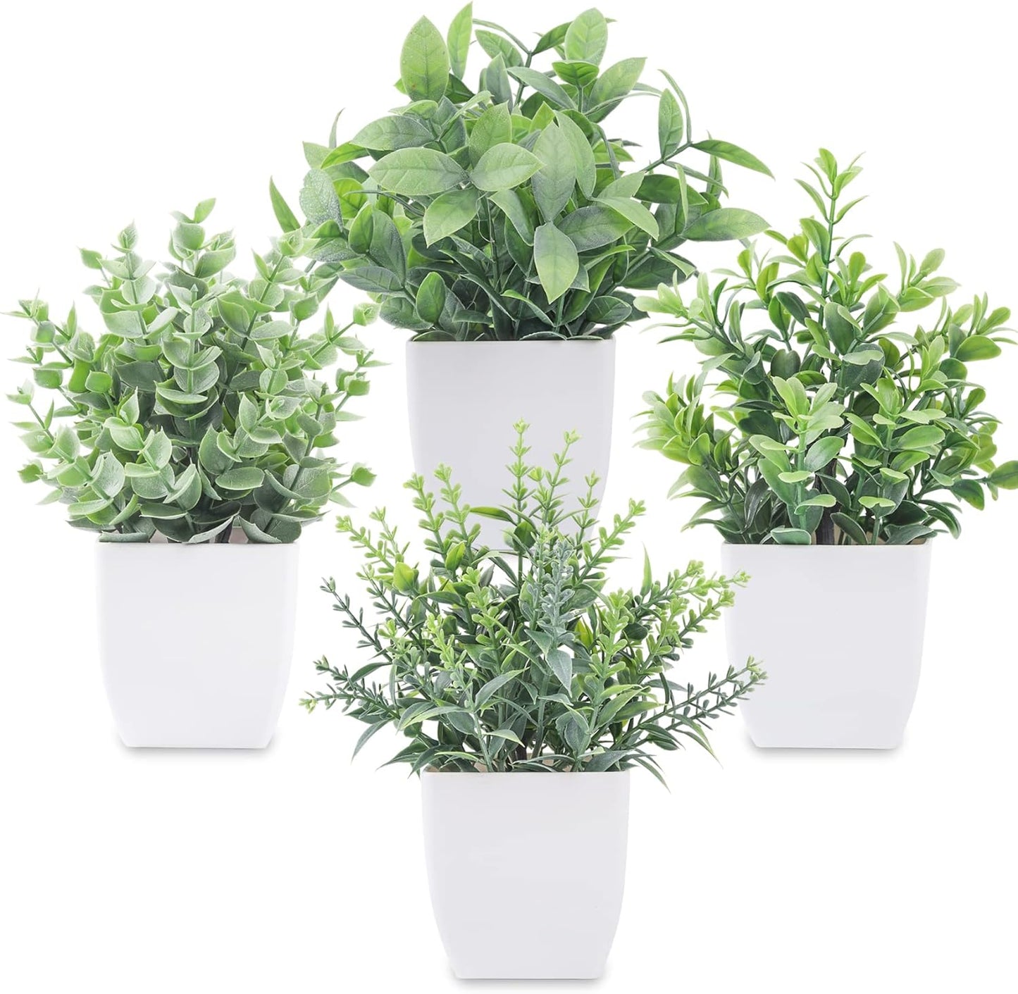 Mini Artificial Greenery Set for Home Decor