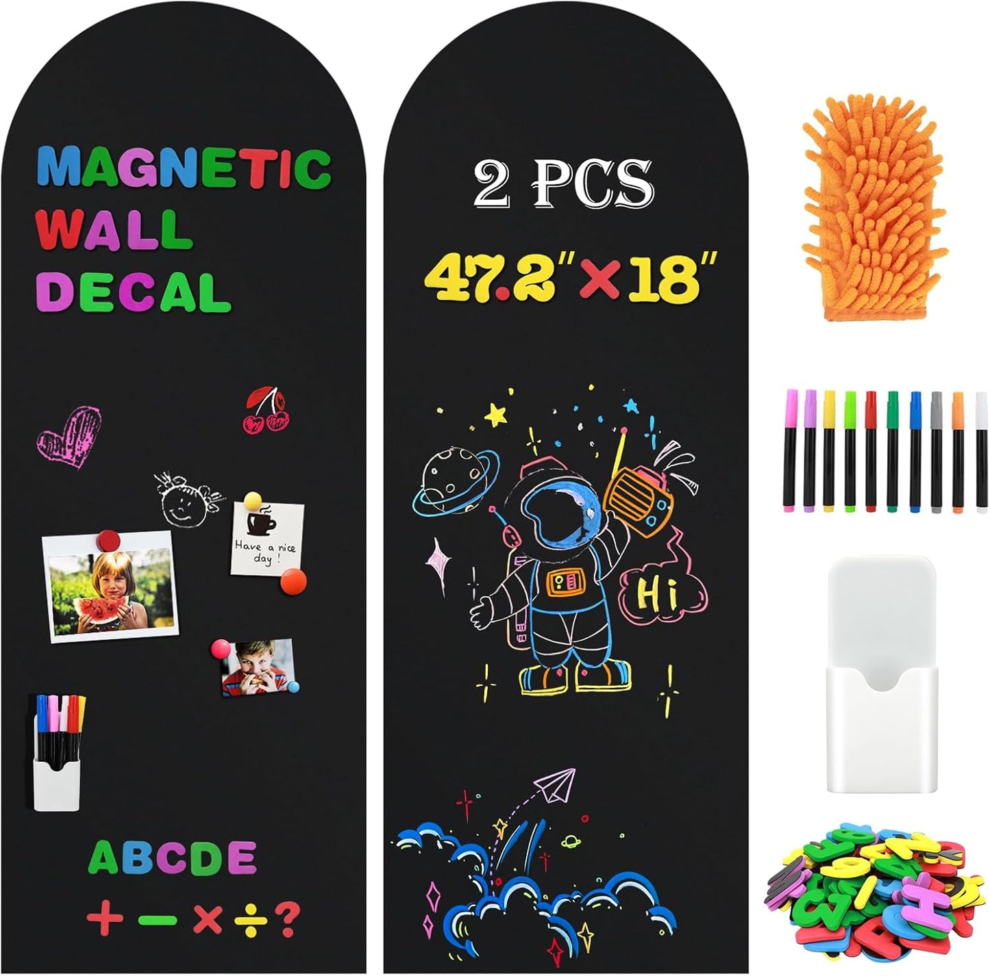 Magnetic Chalkboard Wall Decal for Home and Classroom Use