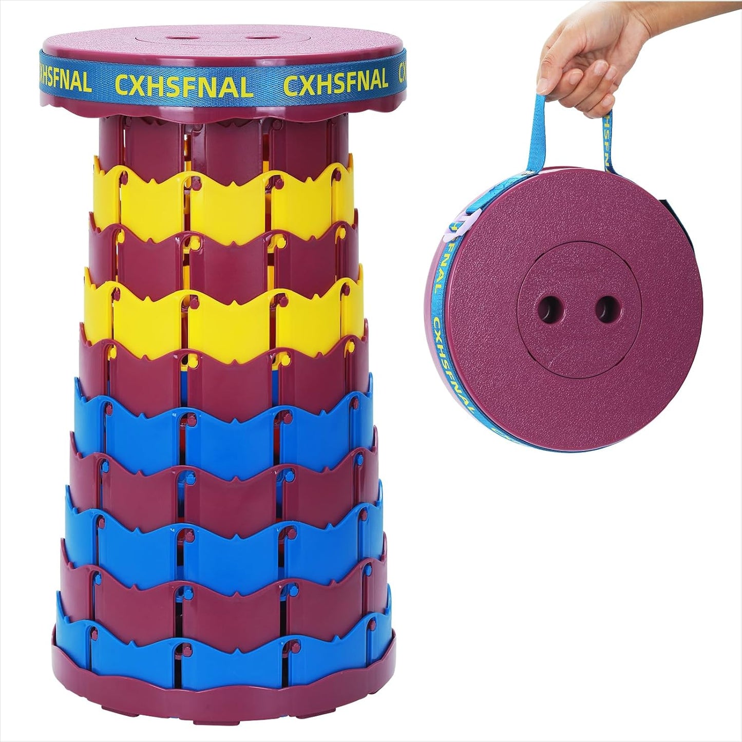 Upgraded Portable Foldable Stool for Camping and Outdoor Use