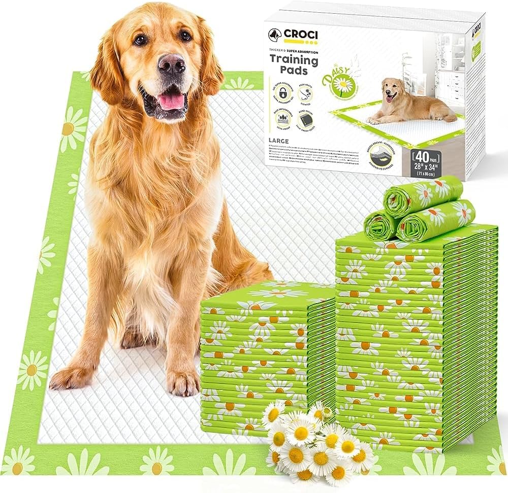 CROCI Pee Pads for Dogs 28x34in Super Absorbent Disposable Pads
