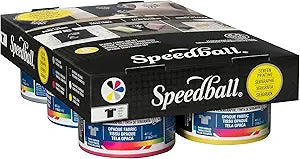 Speedball Fabric Screen Printing Ink Starter Set for T-Shirts
