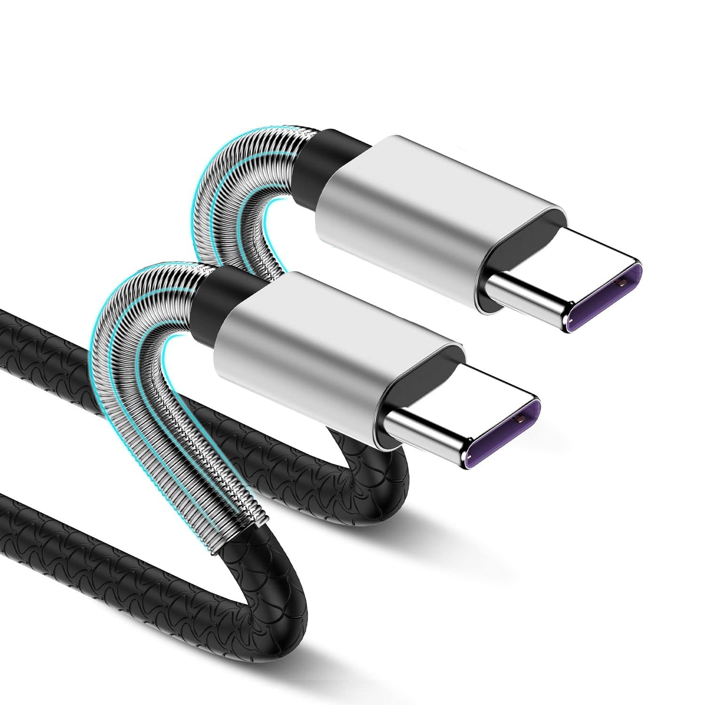 Fast Charge 10Ft USB C Cable 2Pack by CyvenSmart