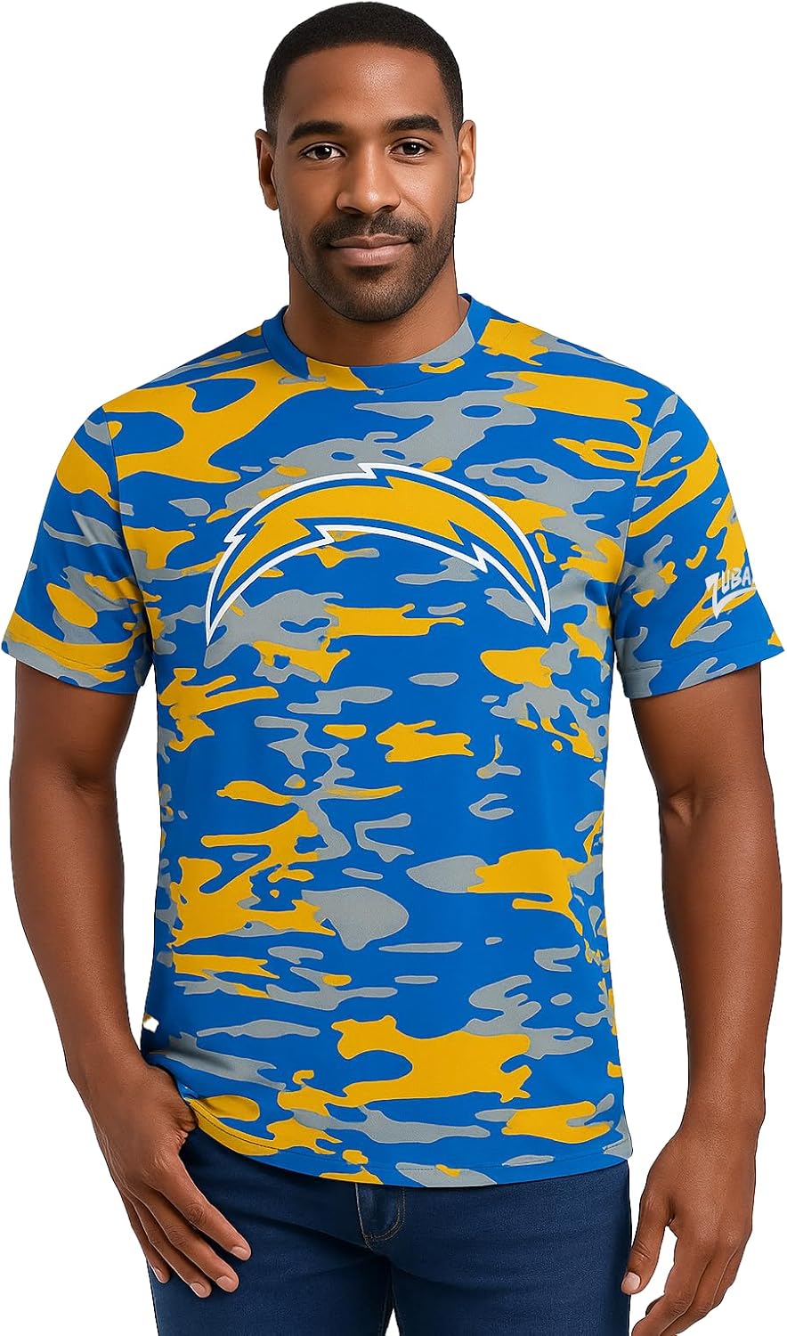 Zubaz NFL Teams Men's Short Sleeve Graphic T-Shirt for Fans