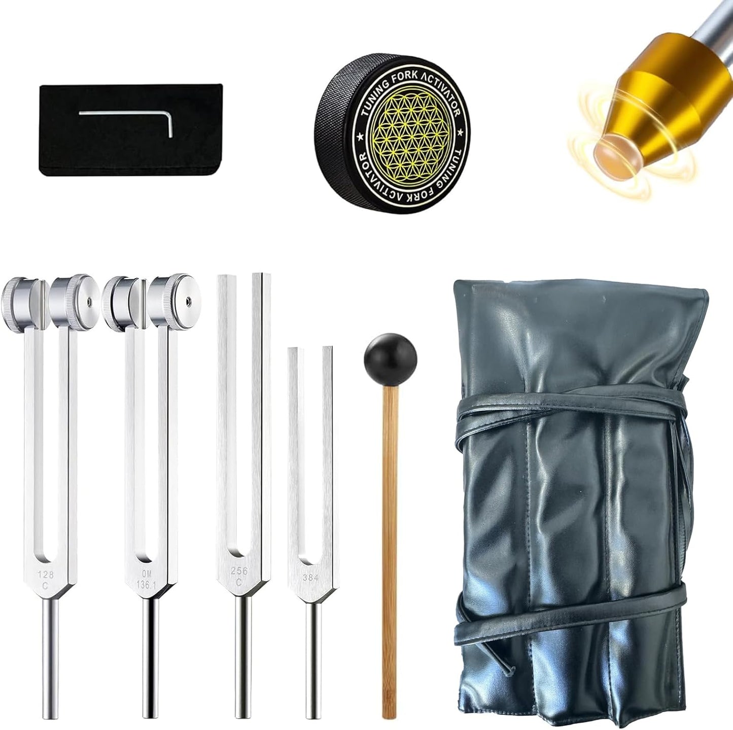 MIMIRACLE Tuning Forks Healing Set for Sound Therapy & Meditation