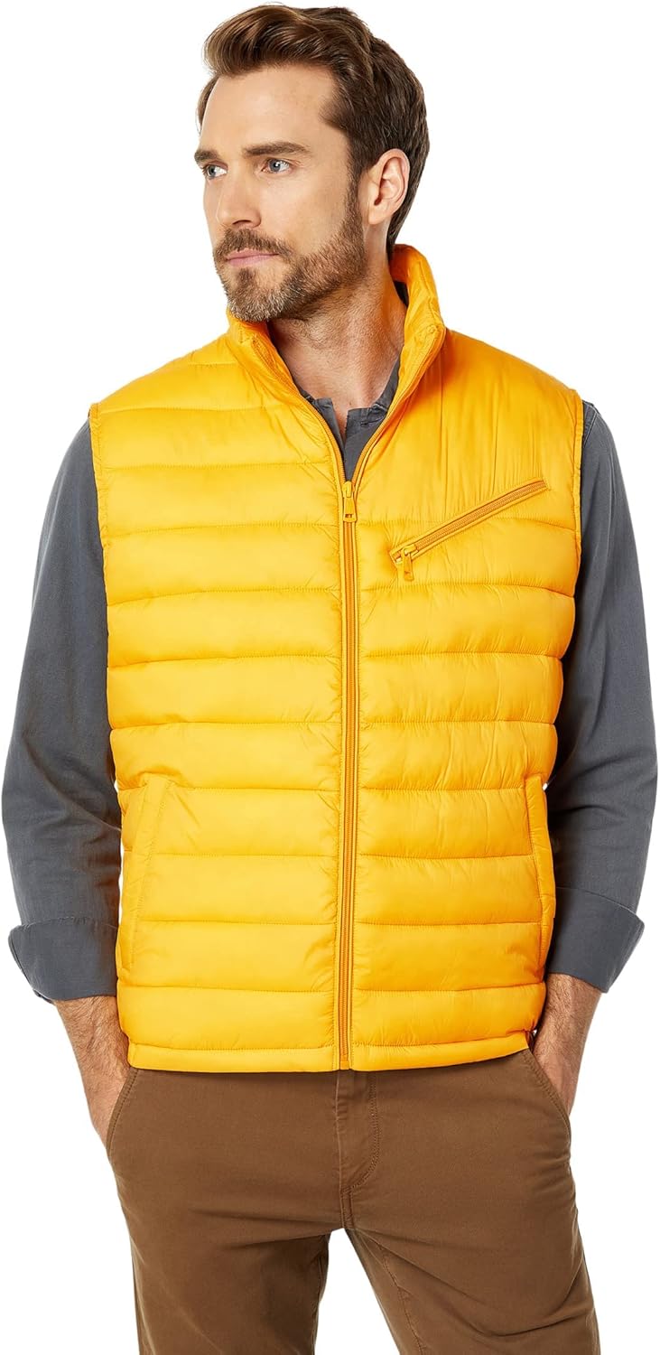 Cole Haan Men's Quilted Puffer Vest for Winter Warmth