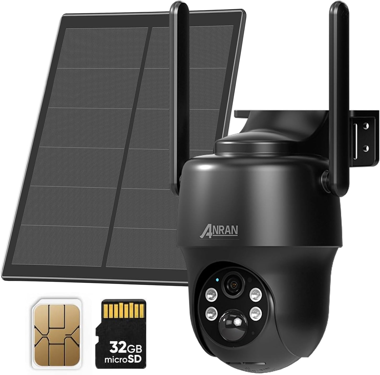 4G LTE Cellular Solar Security Camera for Outdoor Use