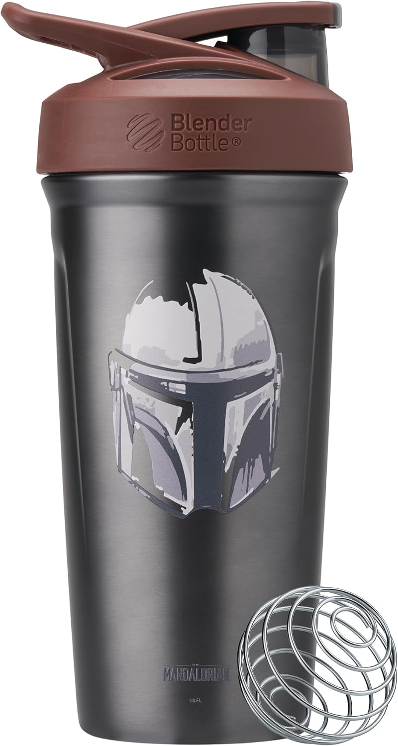 Mandalorian Helmet Insulated Stainless Steel Shaker Bottle