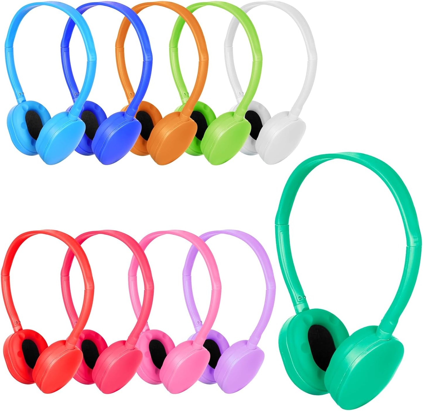 Classroom Kids Headphones Bulk 20 Pack for Students and Adults