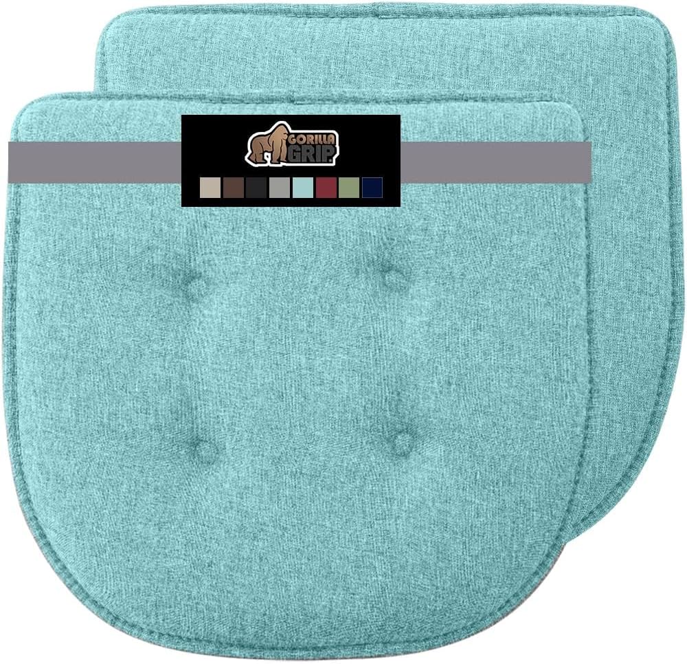 GORILLA GRIP Slip Resistant Tufted Chair Cushions for Comfort