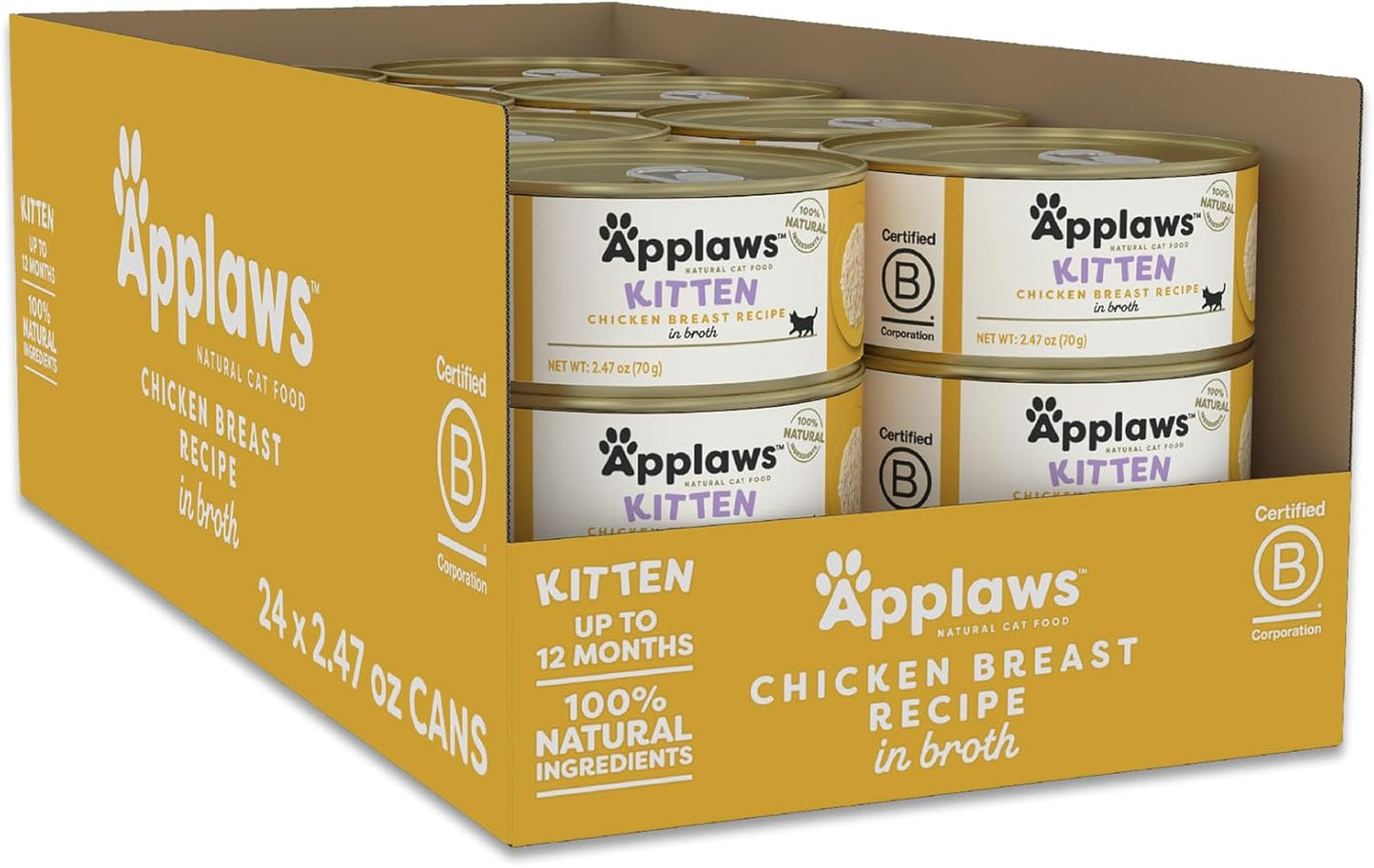 Applaws Natural Wet Kitten Food in Broth for Healthy Cats