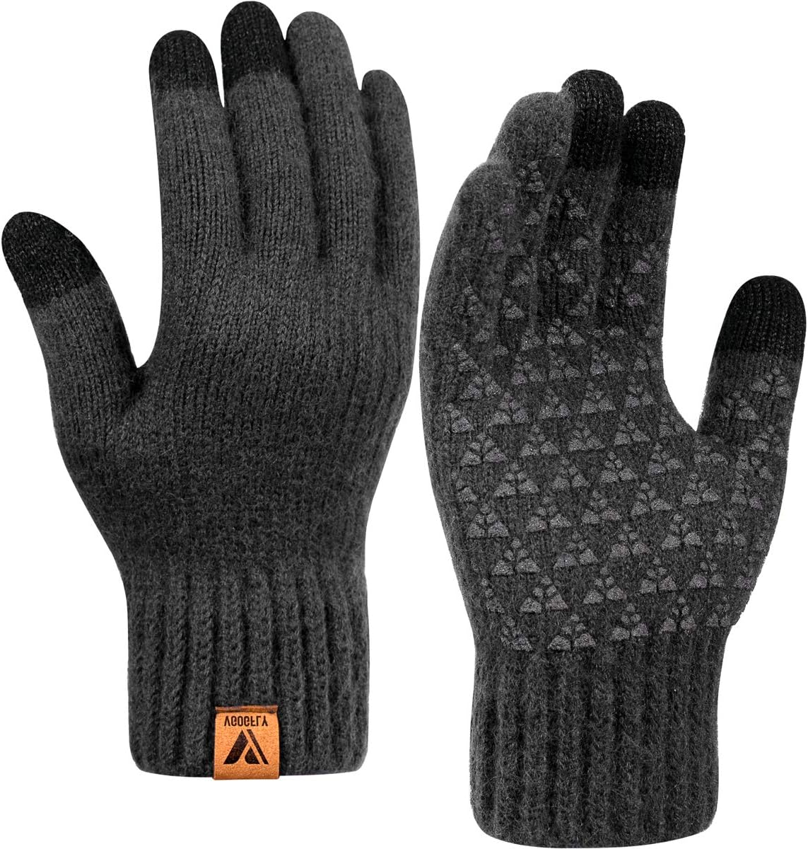 Upgraded Touch Screen Winter Gloves - Anti-Slip & Fleece-Lined