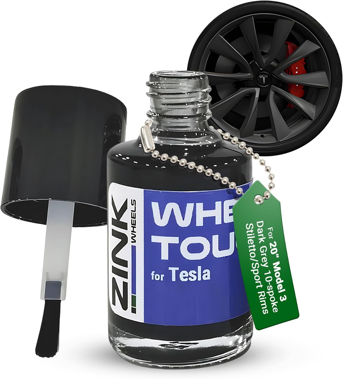 Premium Tesla Wheel Touch Up Paint for Model 3 Grey Rims