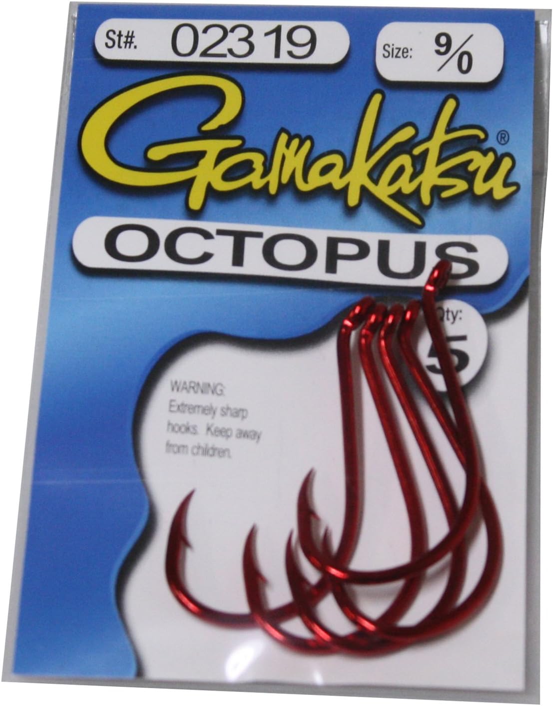 Gamakatsu Octopus Hooks - 10 Pack, Premium Quality!