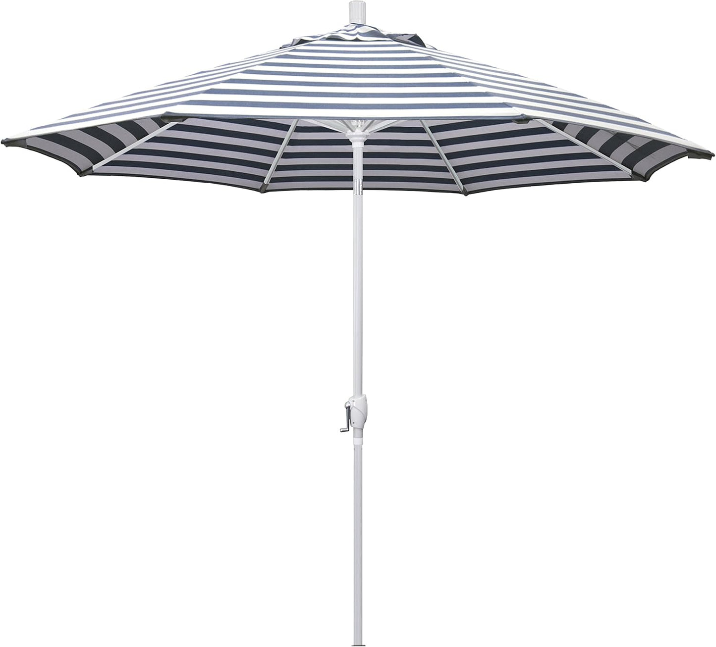 9ft Round Aluminum Market Umbrella with Crank Lift and Tilt