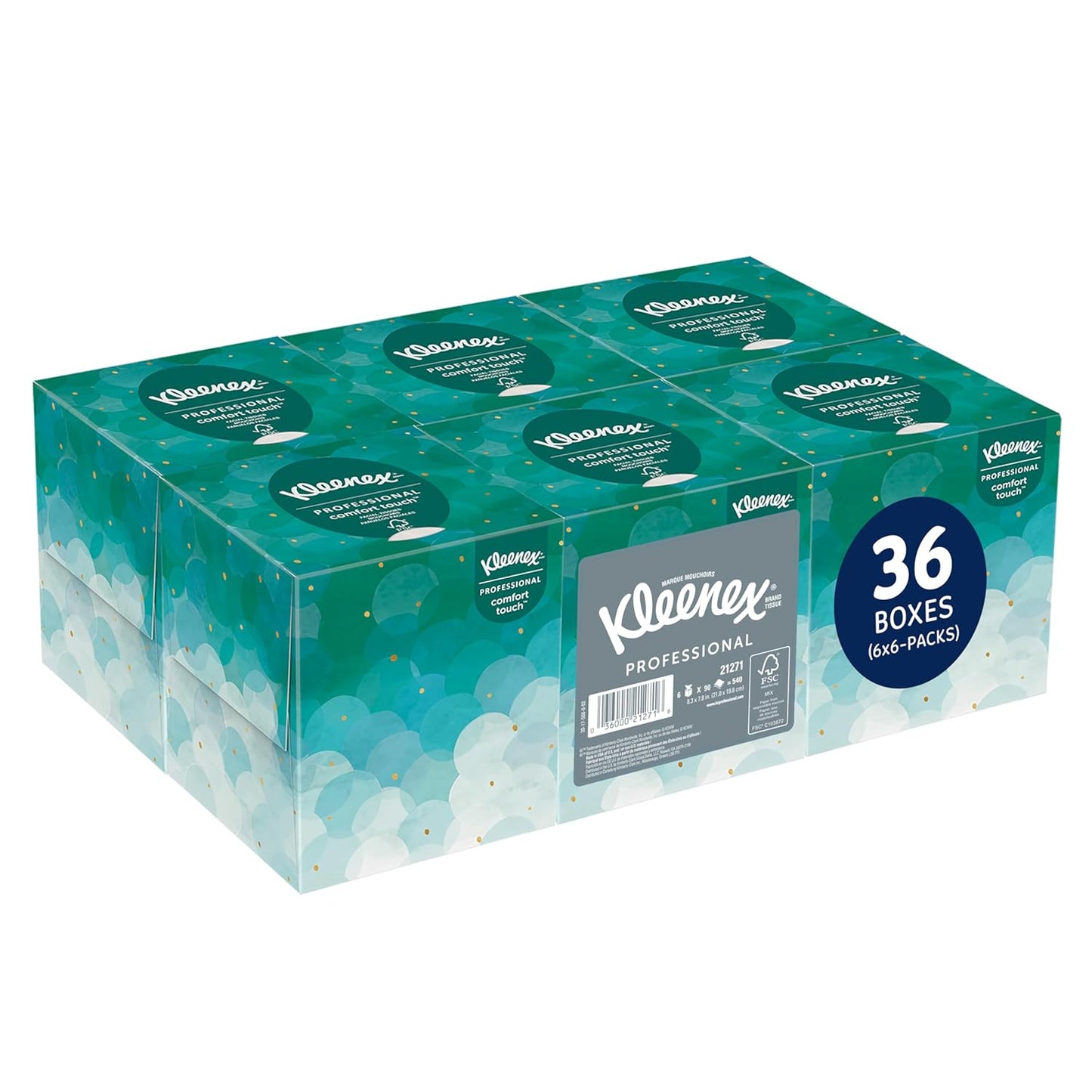 Kleenex Professional Facial Tissue for Business, 2-Ply, White