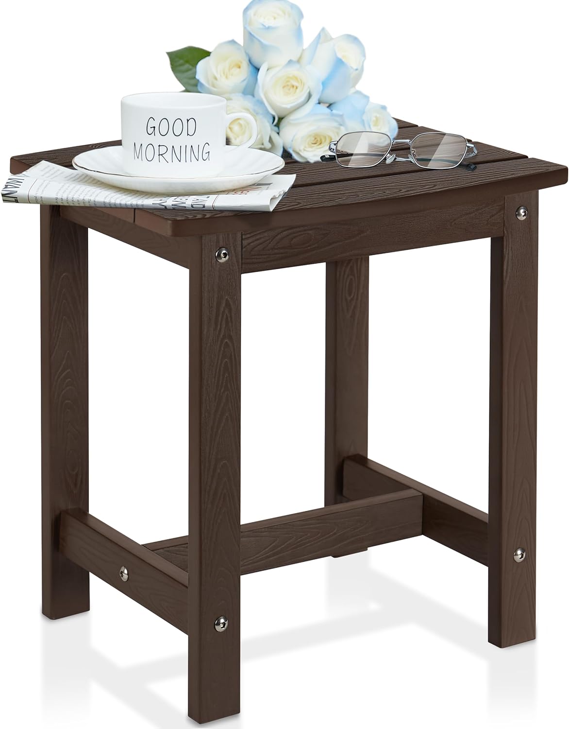 Y&M Outdoor Side Table: Durable Waterproof Patio Table