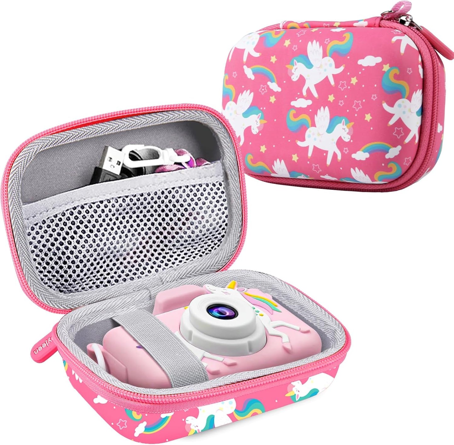 Protective Pink Unicorn Case for Kids Cameras