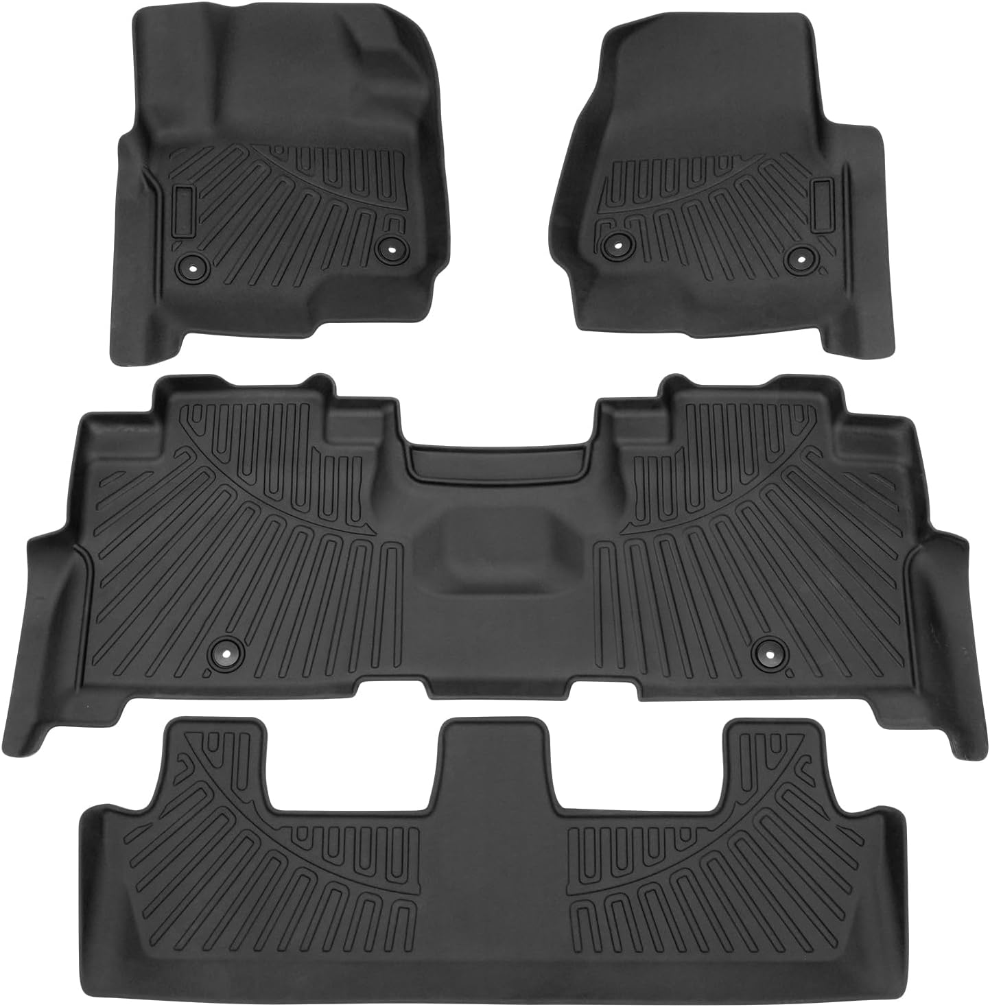 Premium All Weather Floor Mats for 2018-2024 Ford Expedition