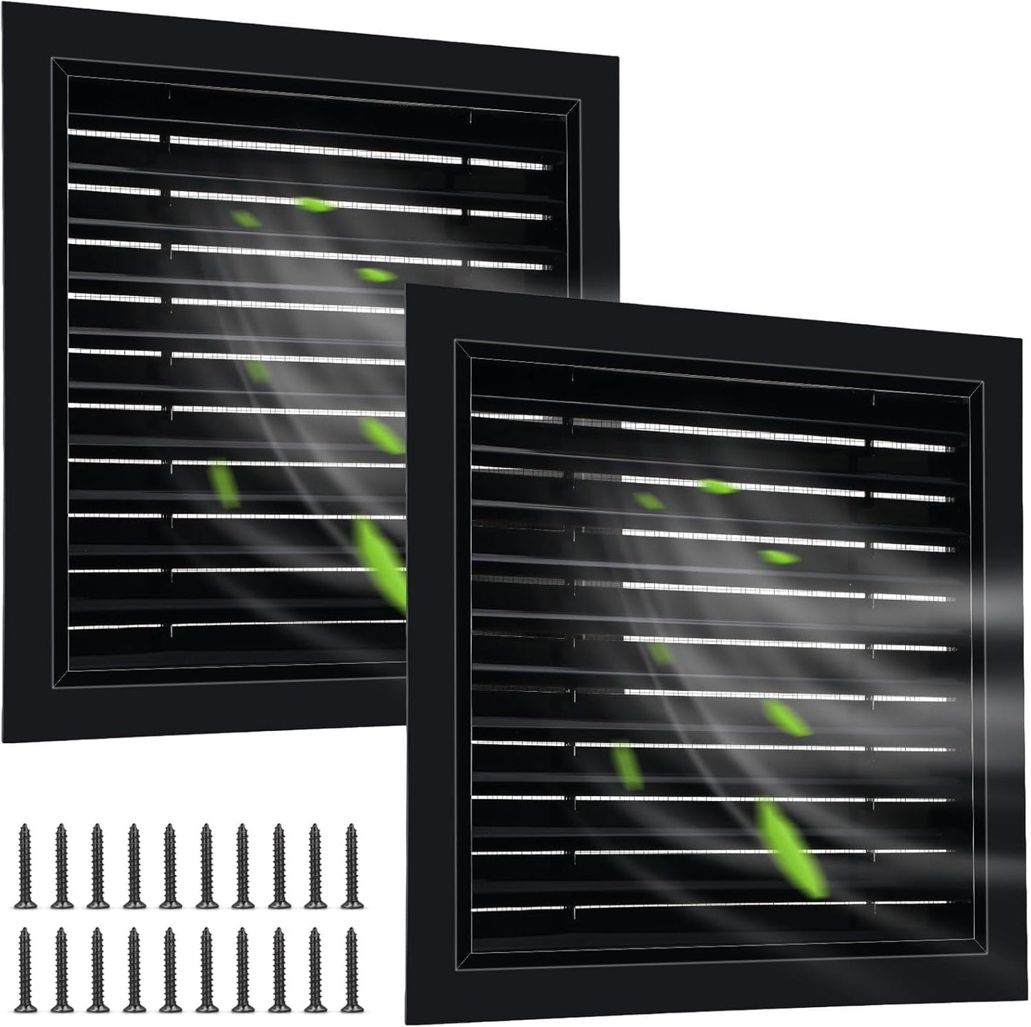 Gisafai 2 Pcs 18in x 18in Gable Vent for Stylish Ventilation