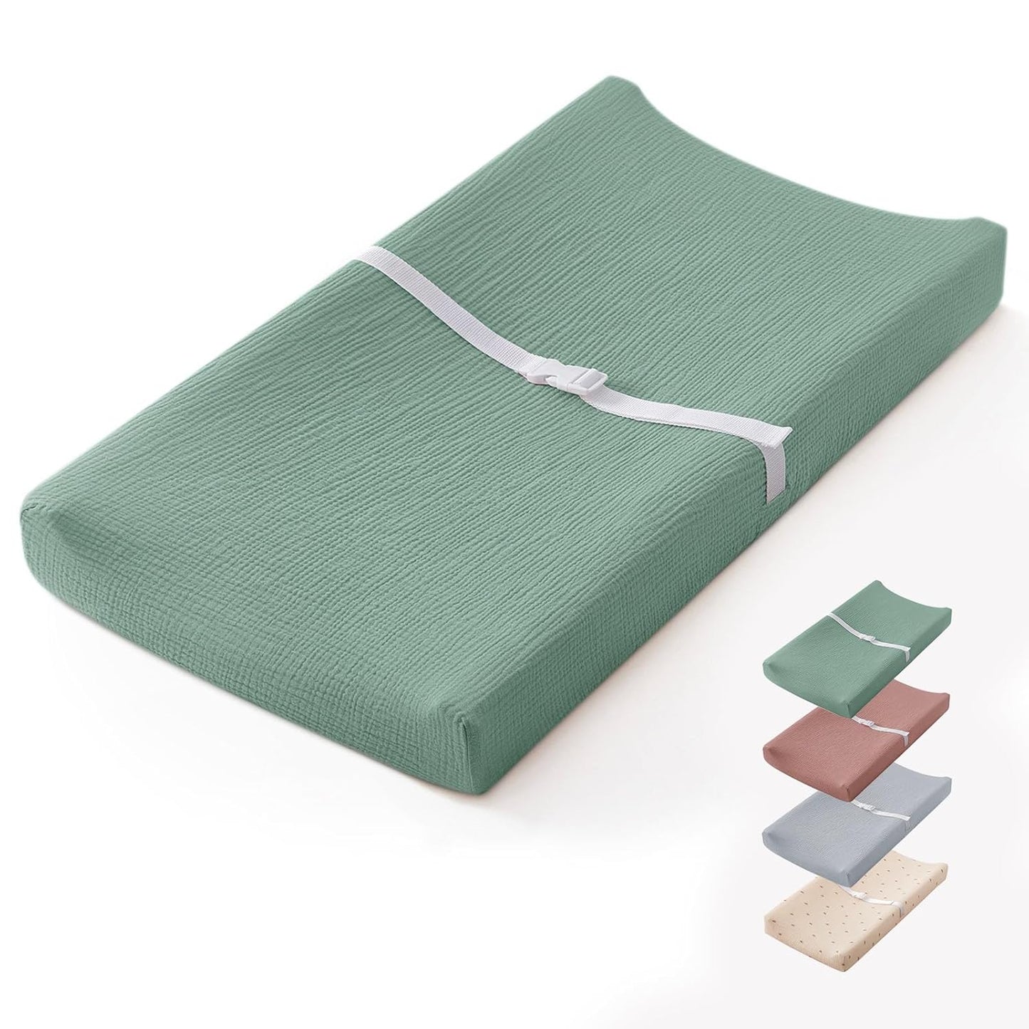 Muslin Baby Changing Pad with Waterproof Lining for Comfort