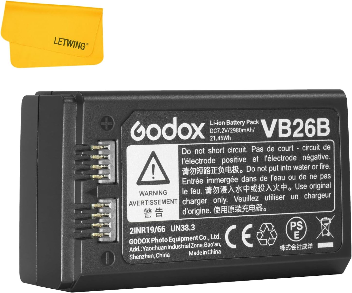 GODOX V1 Battery Replacement for V1-S V1-C V1-N V1-F V1-O