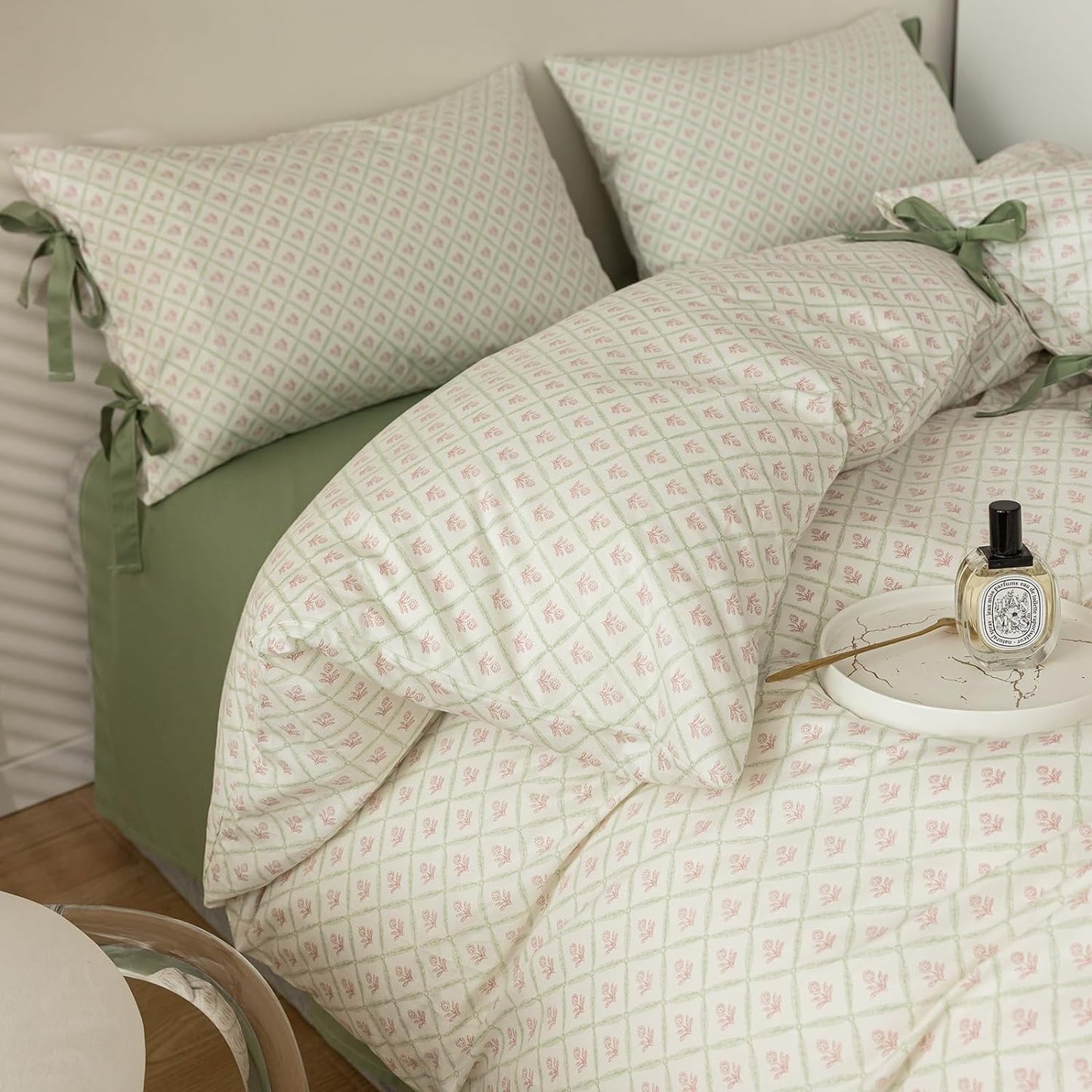 VM VOUGEMARKET Chic Garden Style Twin Duvet Cover Set