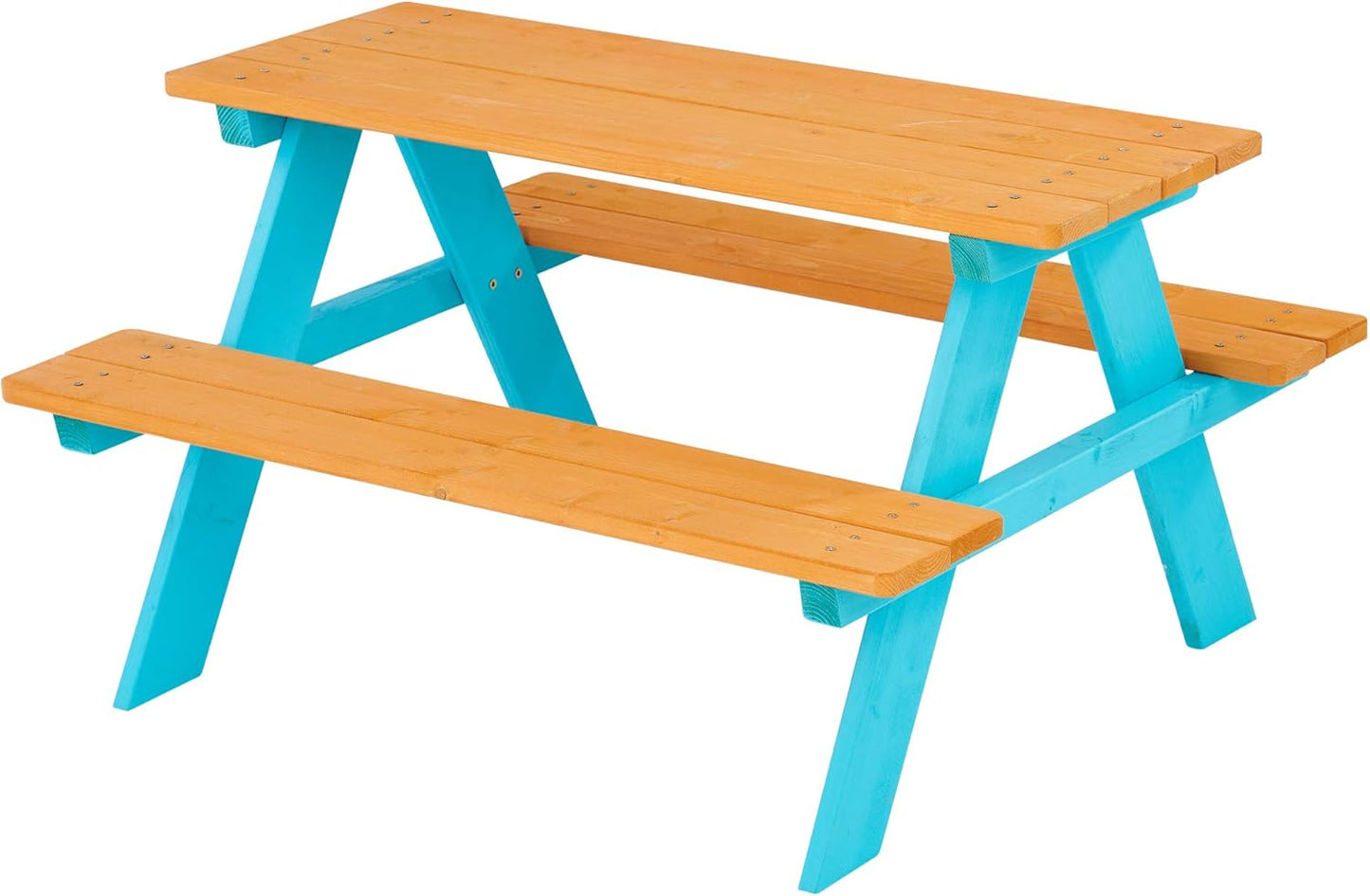 Teamson Kids Wooden Outdoor Picnic Table & Chair Set for Kids