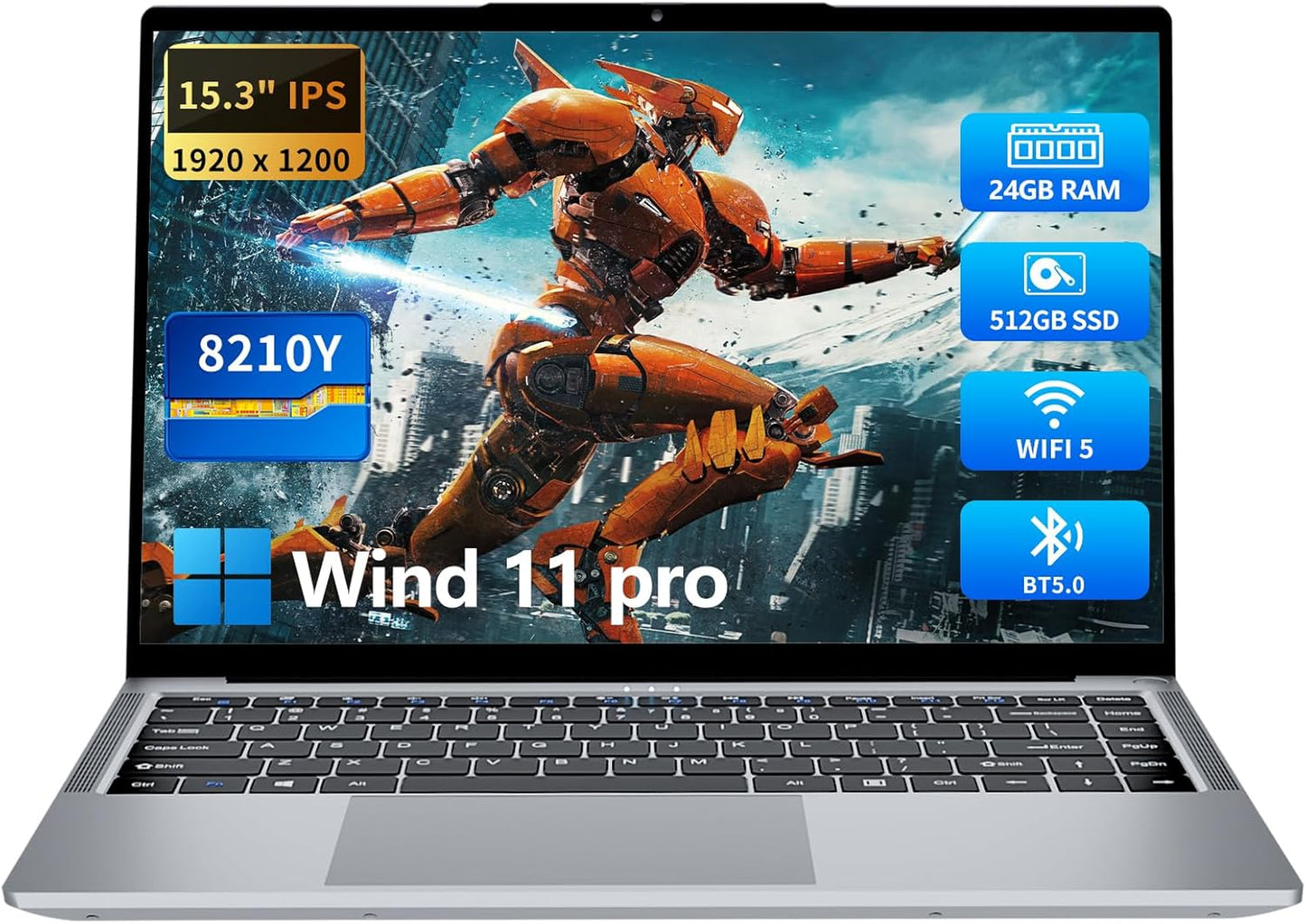 2025 Gaming Laptop with FHD IPS 1200p Screen and i5 Processor
