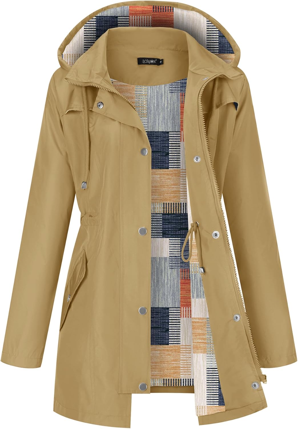LOMON Women Waterproof Outdoor Hiking Raincoat Lightweight Jacket