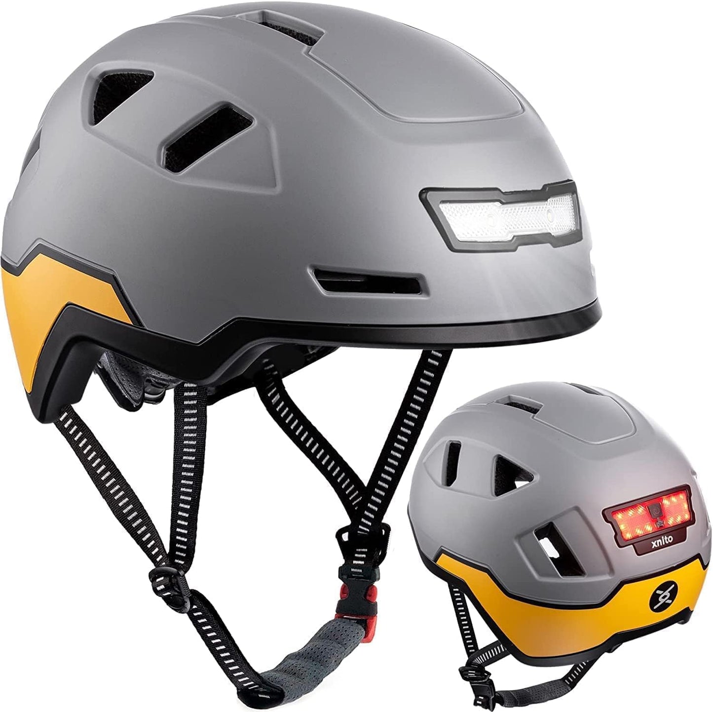 LED Urban Bike Helmet - Dual Certified - Adults