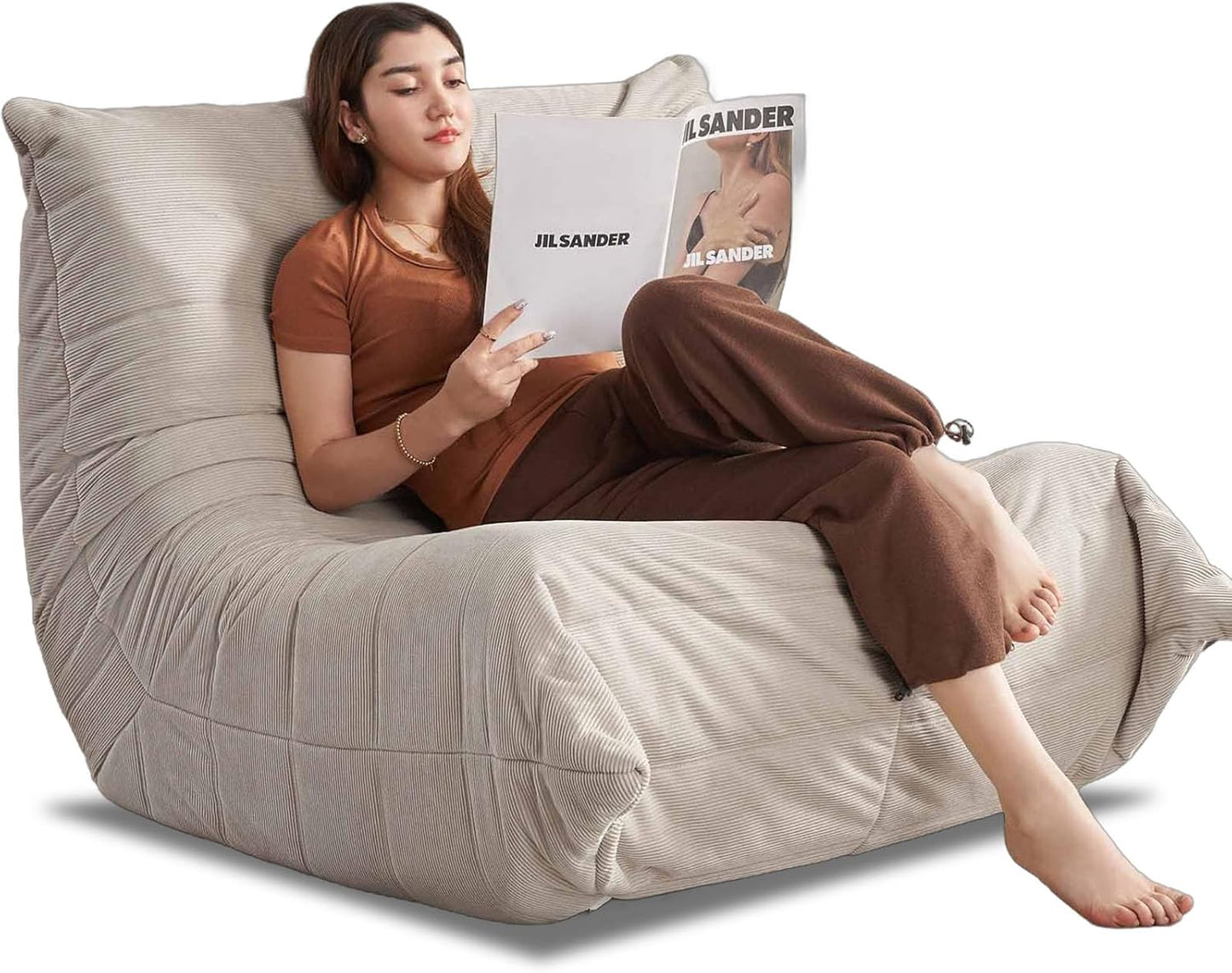 Memory Foam Lazy Sofa: Super Soft & Comfy, Modern Style