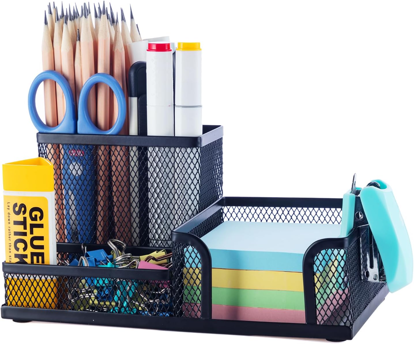 3 Compartment Mesh Pen Holder - Organize with Style!