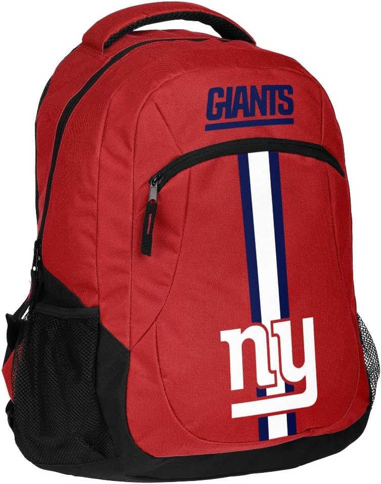 FOCO New York Giants NFL Action Backpack for Fans and Students