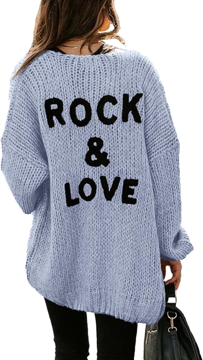 PRETTYGARDEN Women's Long Sleeve Open Front Knit Cardigans