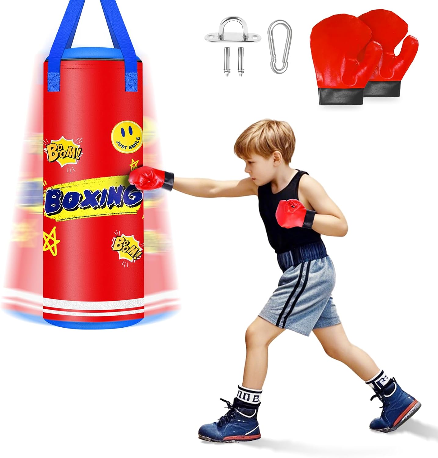 Kids' Heavy Punching Bag Set - Train With Style!