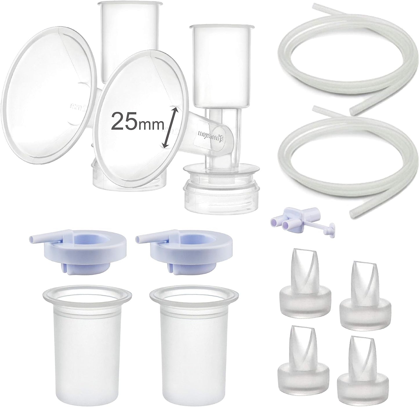 Maymom Pump Parts for Ameda Purely Yours - Essential Kit