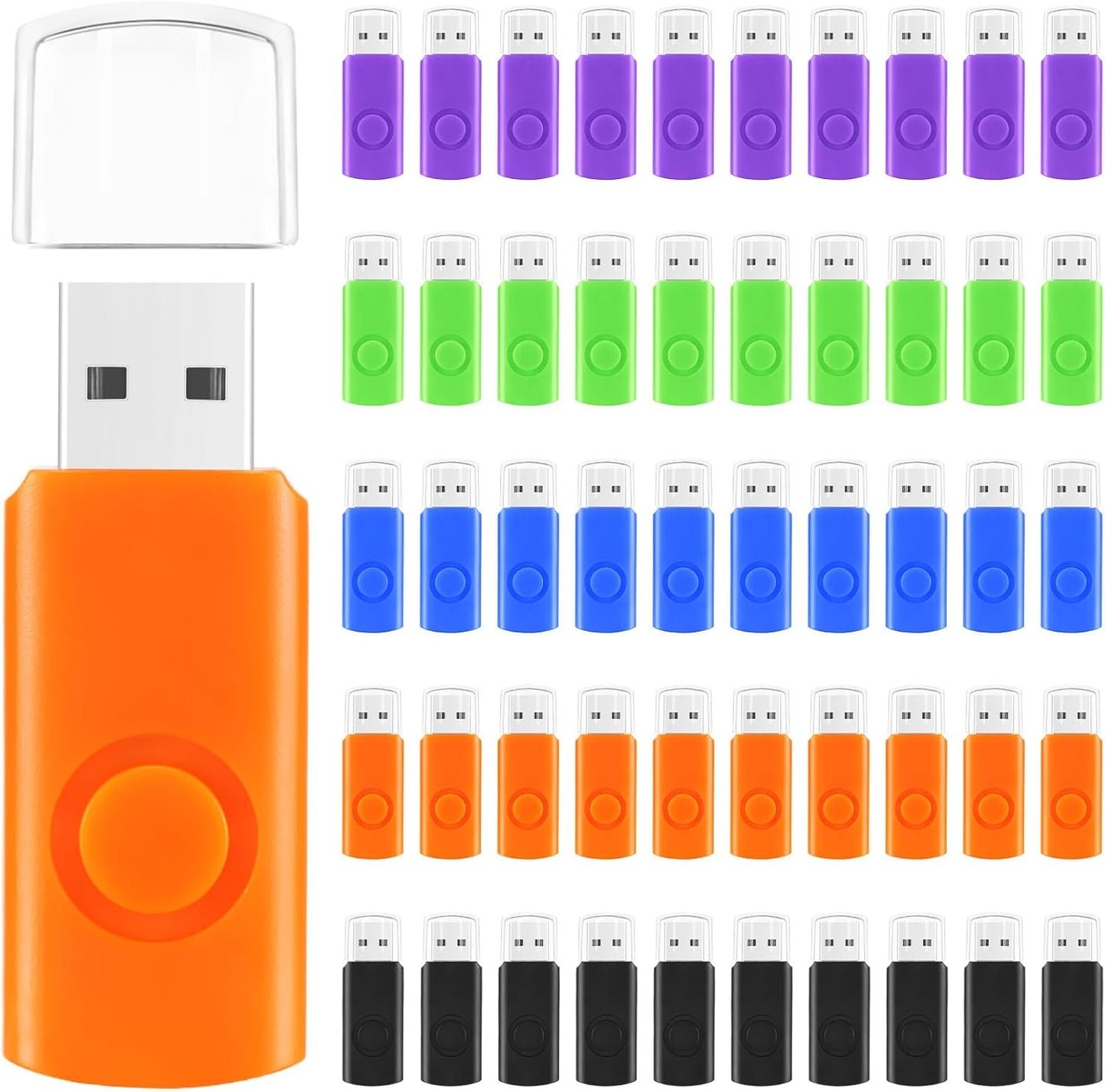 Kanayu 50 Pcs 128MB USB Flash Drives for Easy Data Storage