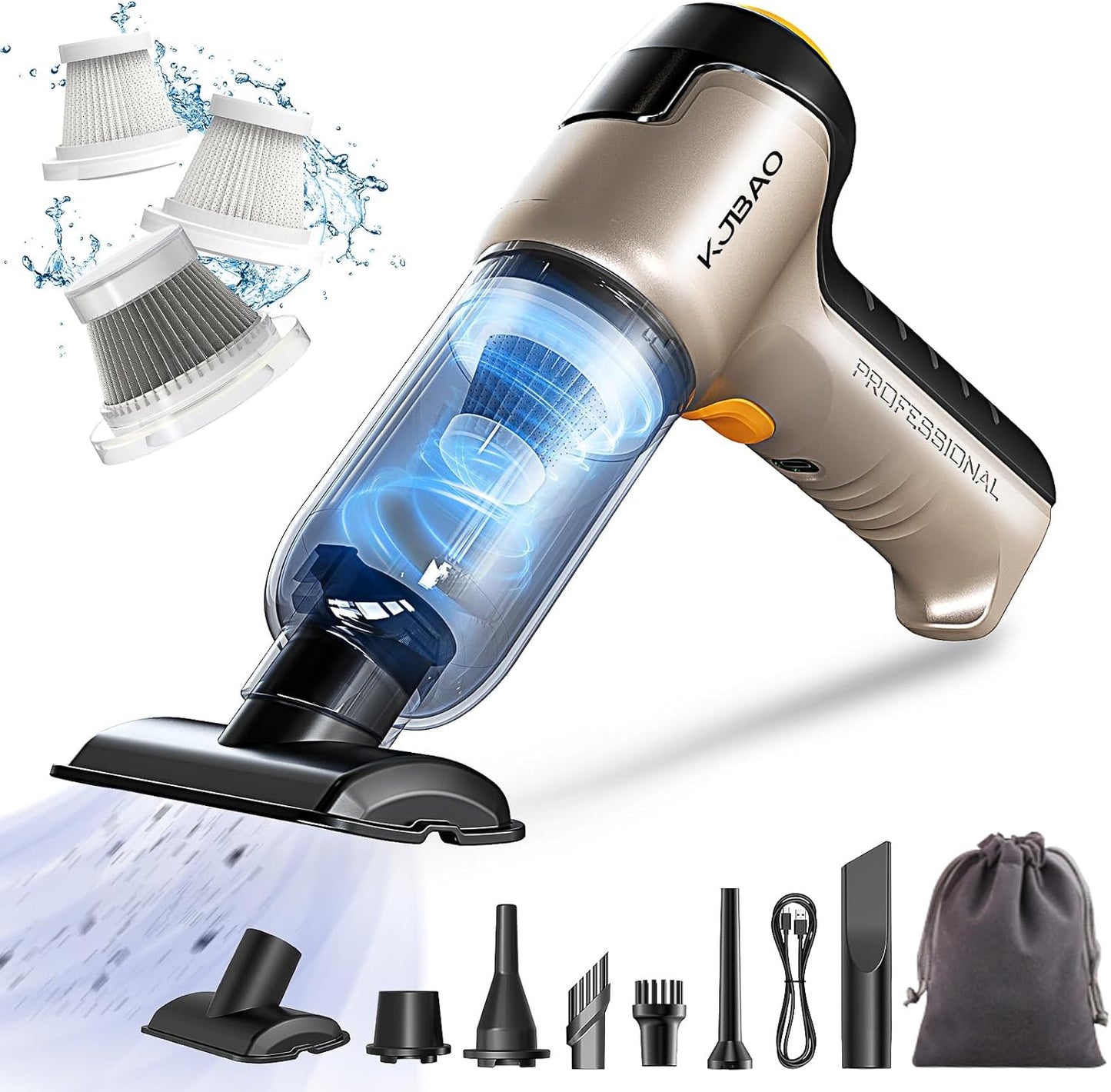 Powerful Portable Car Vacuum - 15000PA Suction