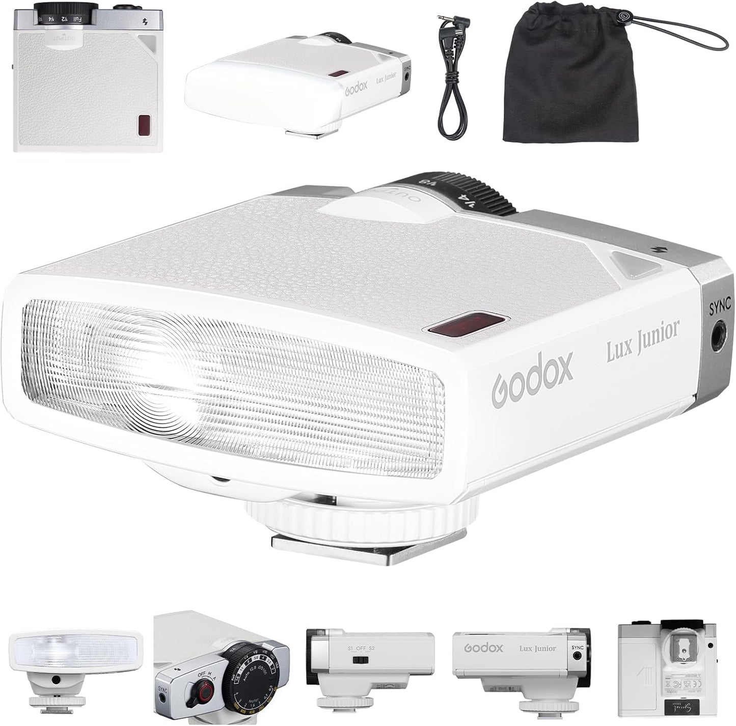 Godox Lux Junior Retro Camera Flash for Creative Photography