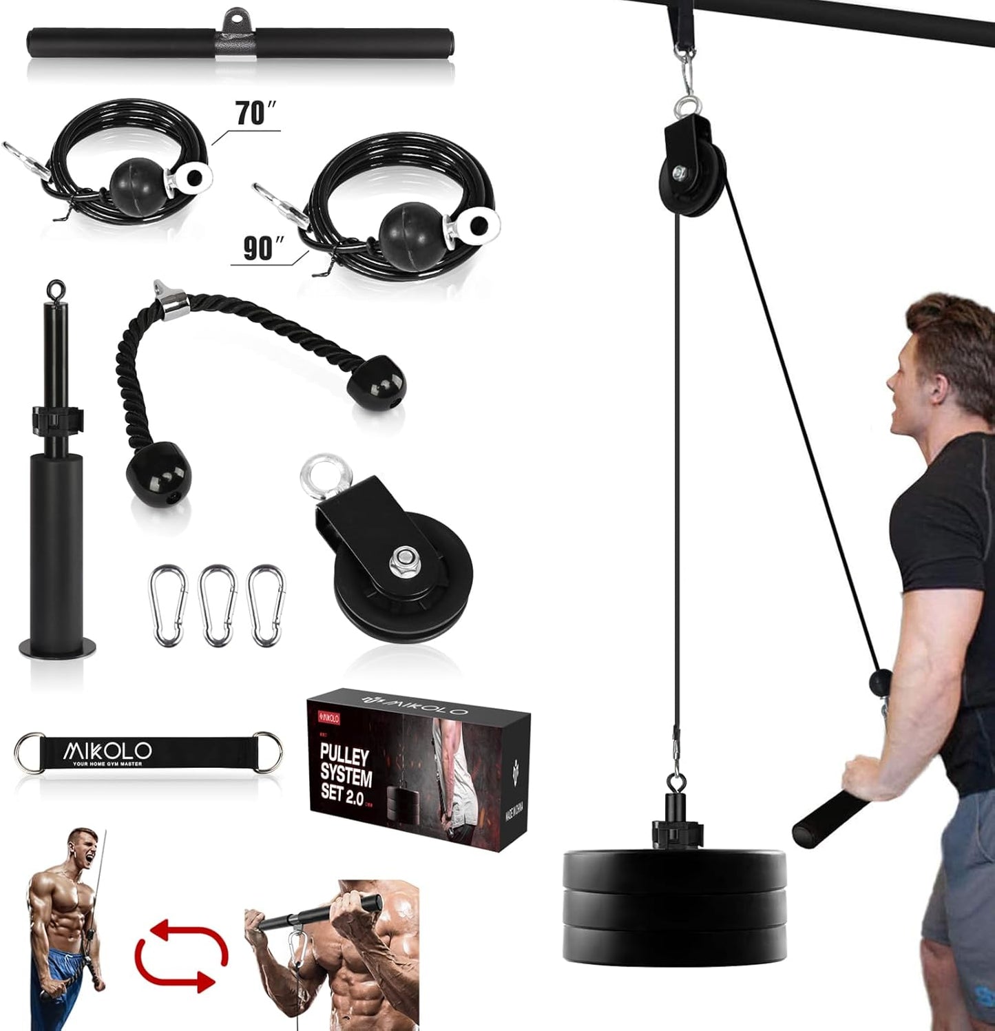 Ultimate Home Gym Cable System by Mikolo