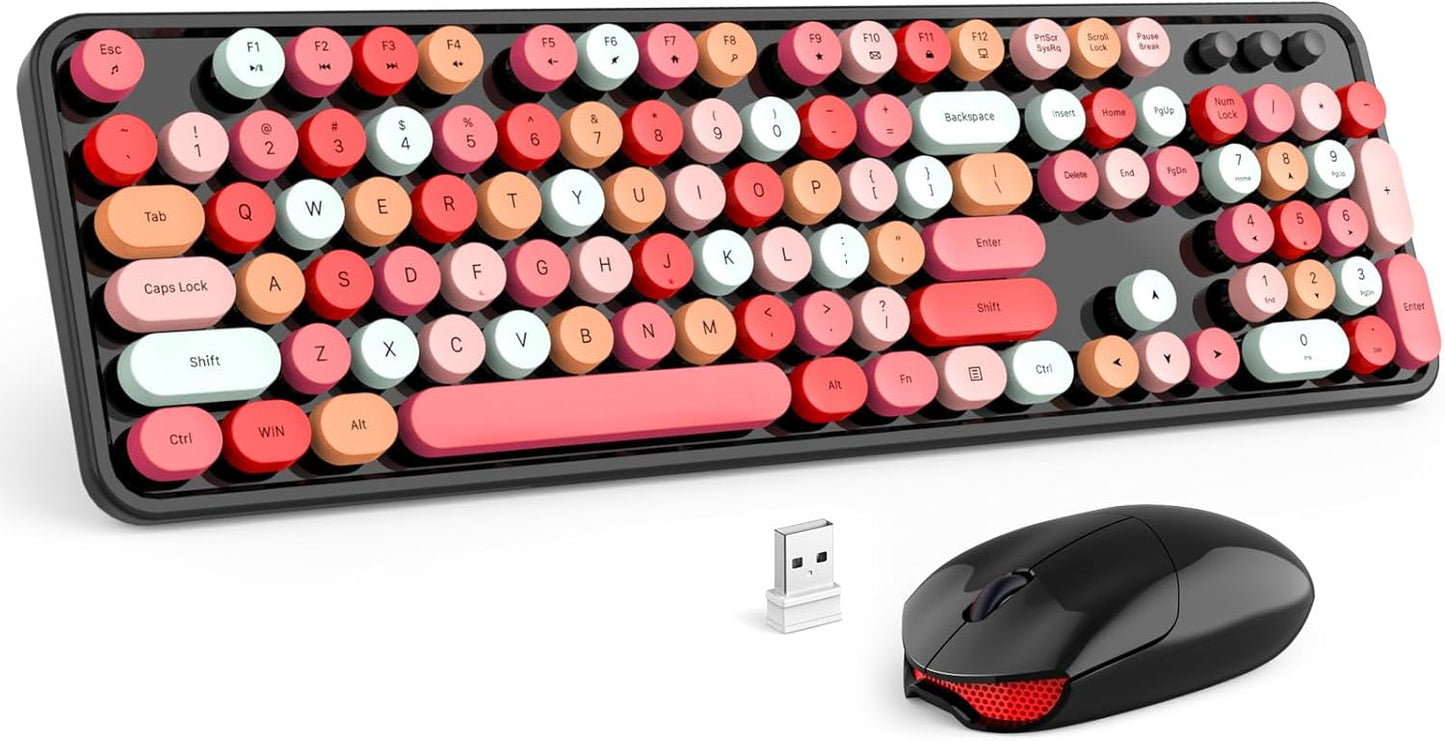 MOFII Wireless Keyboard and Mouse Combo for Colorful Fun