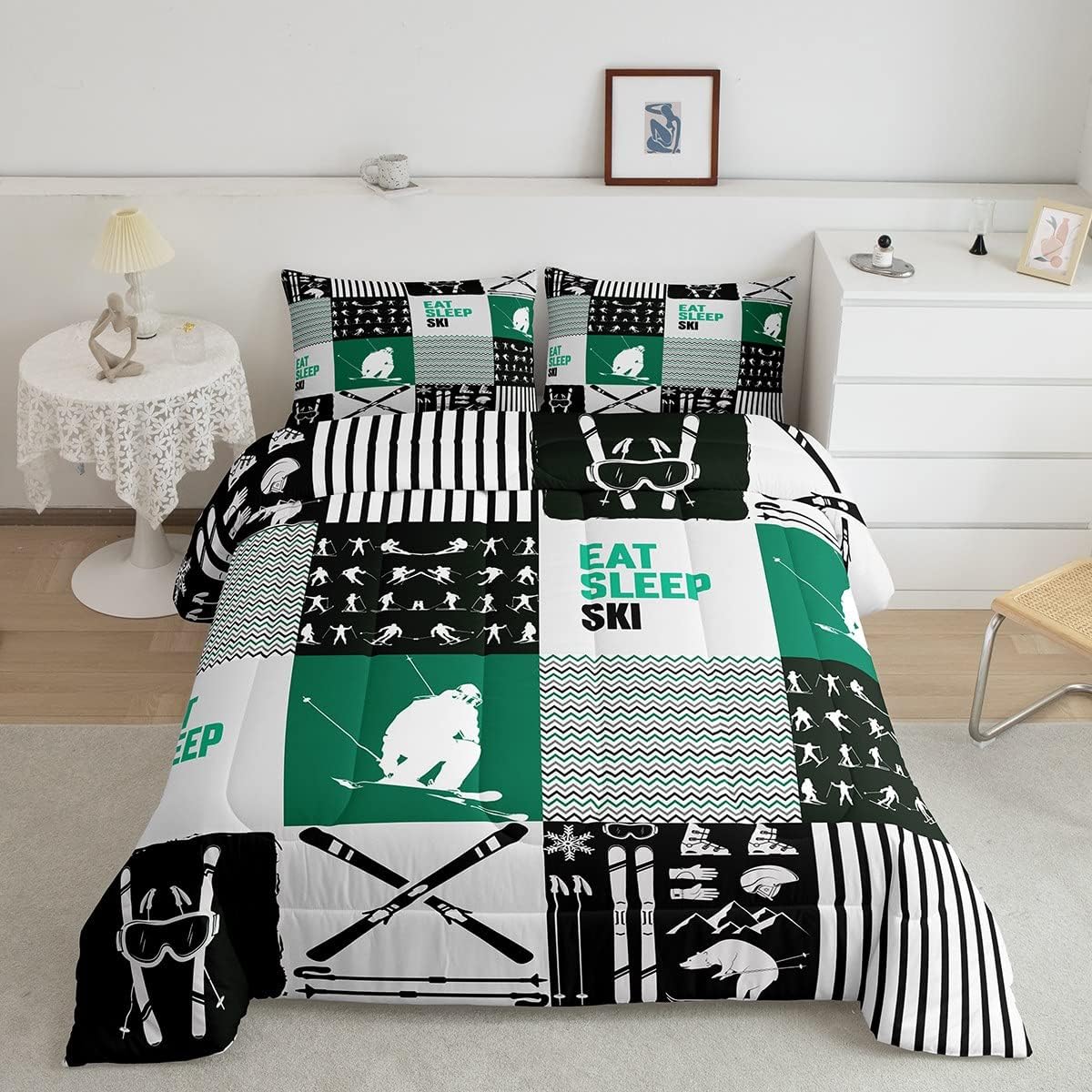 Erosebridal Ski Queen Comforter Set - Extreme Challenge for Cozy Kids