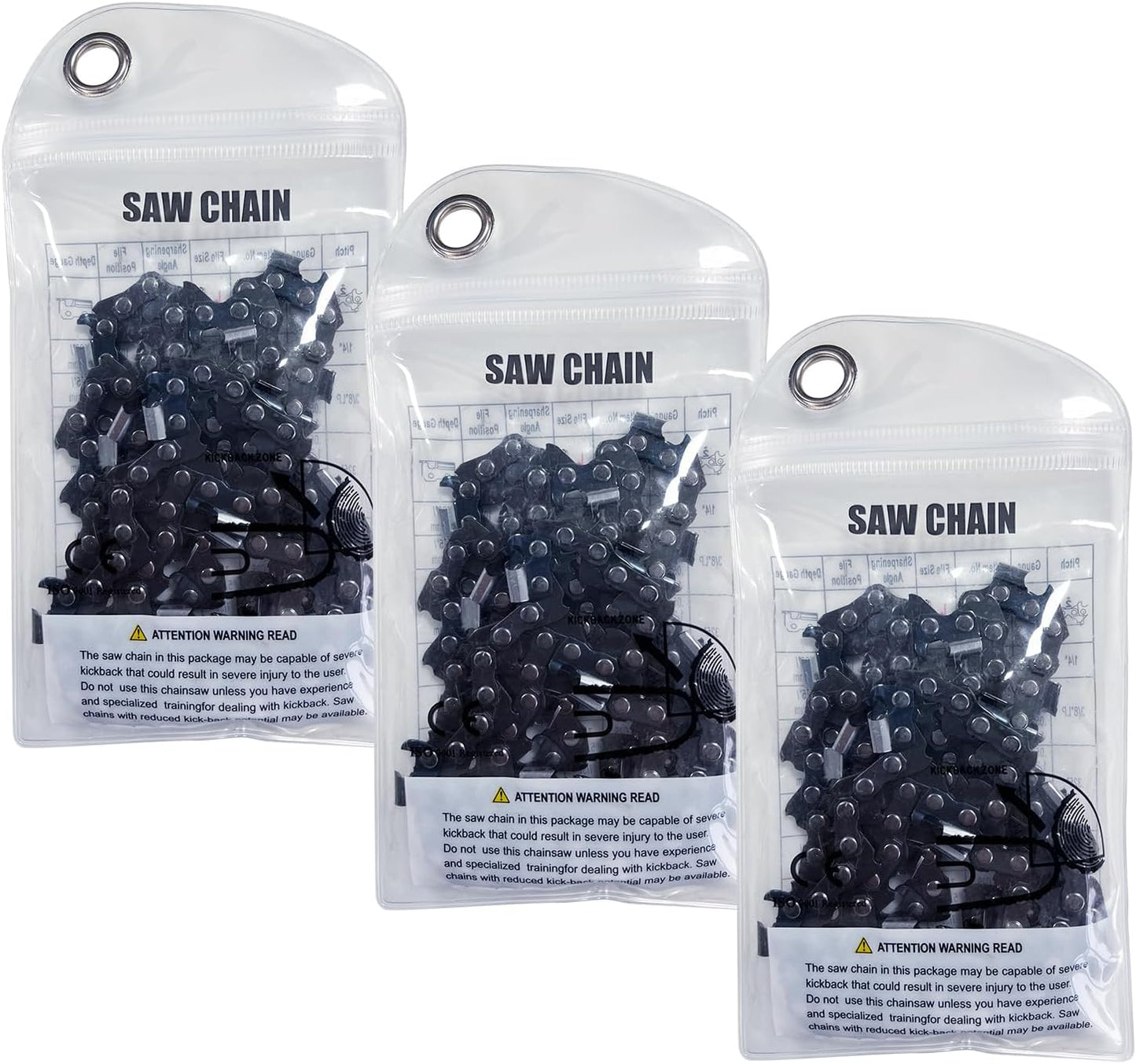 SUNGATOR 3-Pack 18 Inch Chainsaw Chain for Stihl Models