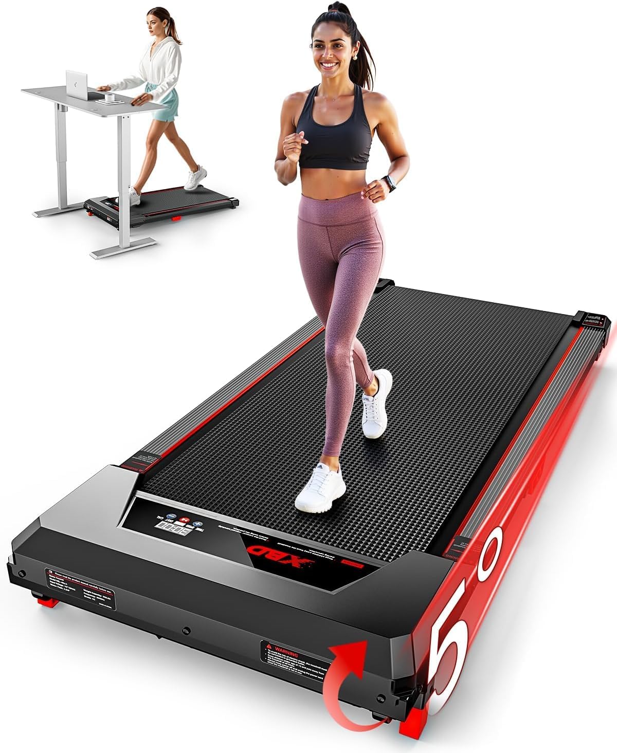 Walking Pad with Incline for Home Office - XBD Treadmill