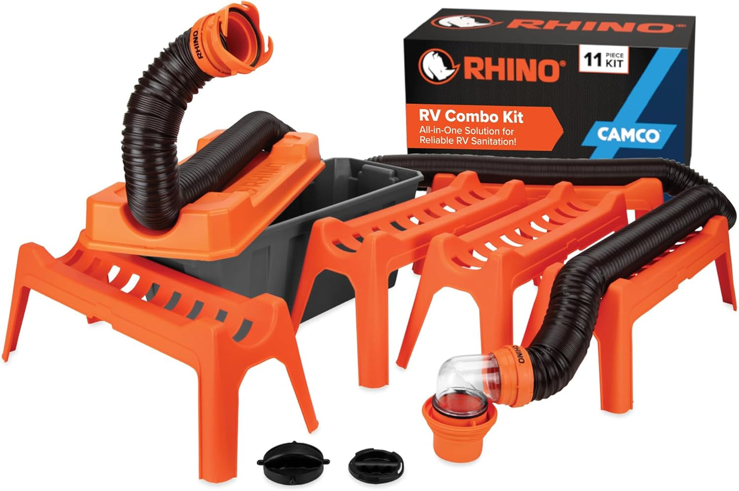 Camco Rhino Ultimate 20ft RV Sewer Hose Kit for Easy Setup