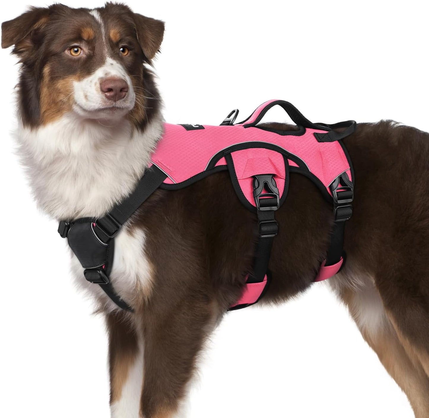 Escape Proof Dog Harness for Large Dogs by rabbitgoo - Pink